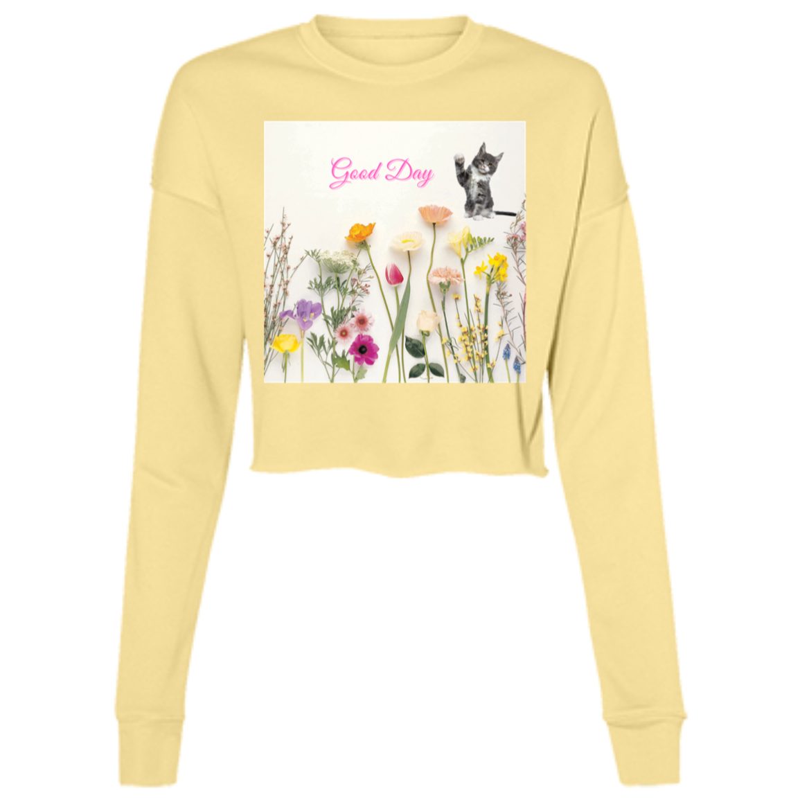 B7503 Ladies' Cropped Fleece Crew