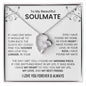 To My Beautiful Soulmate | I Love You, Forever & Always - Forever Love Necklace